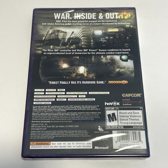 Steel Battalion Heavy Armor XBOX 360 KINECT Video Game NEW FACTORY SEALED - Picture 2 of 6